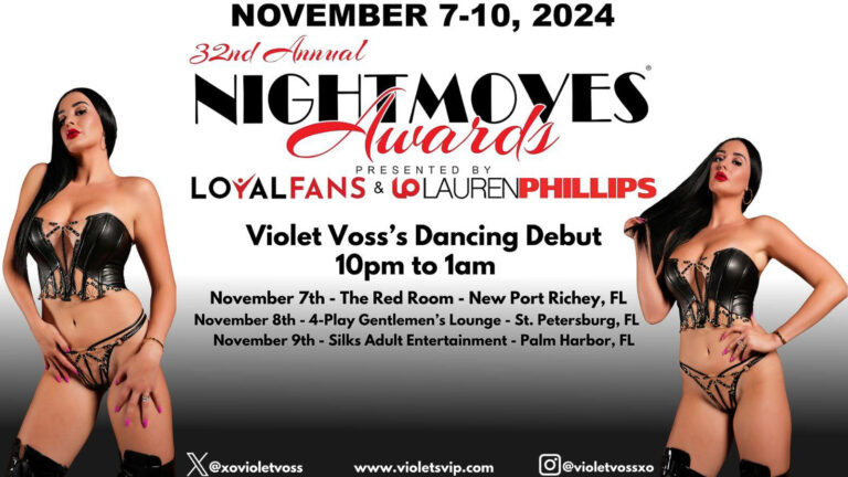 Violet Voss Makes Strip Club Debut at NightMoves Awards